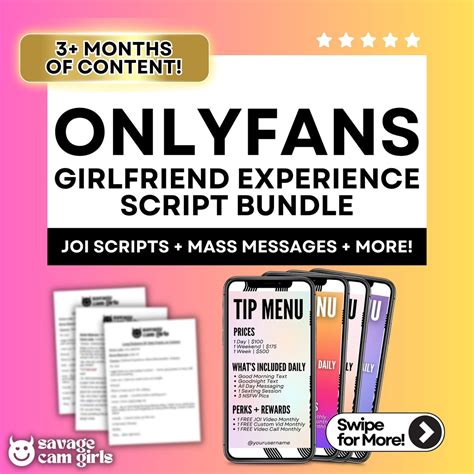 onlyfans girlfriend|Girlfriend Experience tips and advice : r/onlyfansadvice